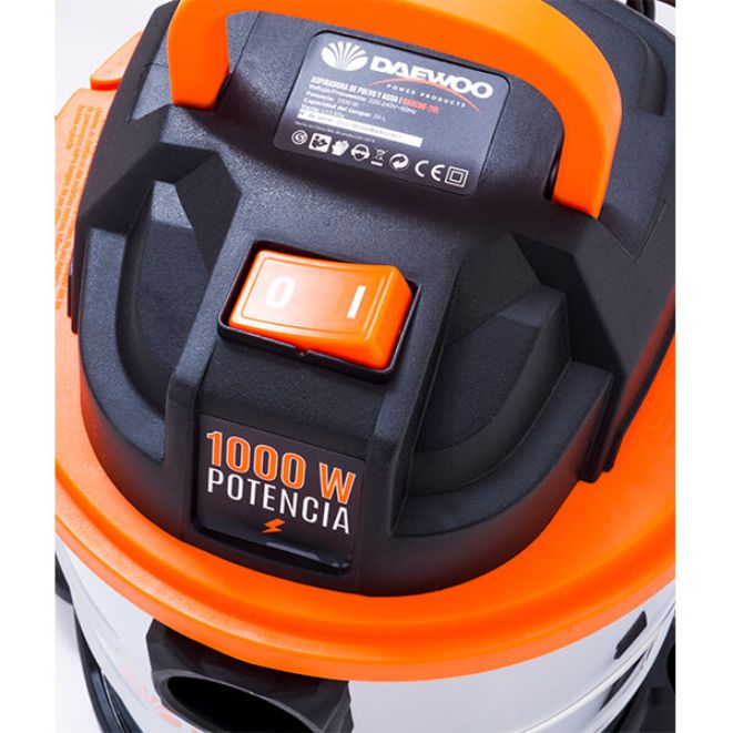 ASPIRADORA DAEWOO DAVC90-20L 1250W POLVO/AGUA