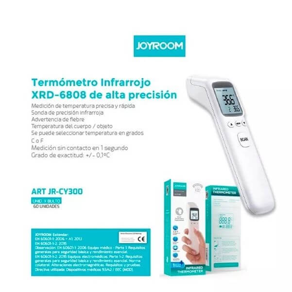 TERMÓMETRO INFRARROJO JOYROOM CY300