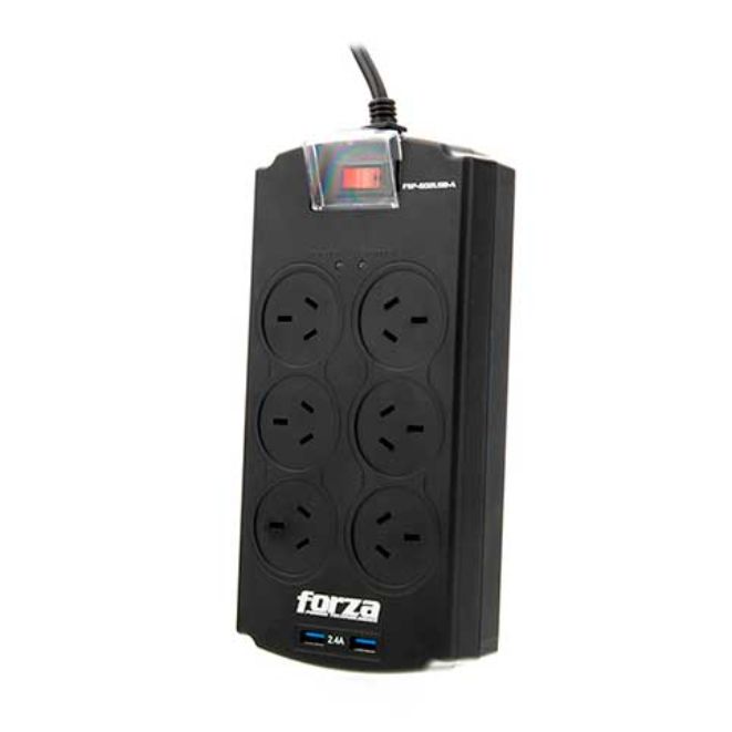 PROTECTOR DE SOBRETENSIÓN FORZA FSP-602USB-A