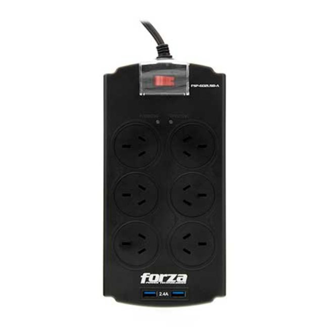 PROTECTOR DE SOBRETENSIÓN FORZA FSP-602USB-A