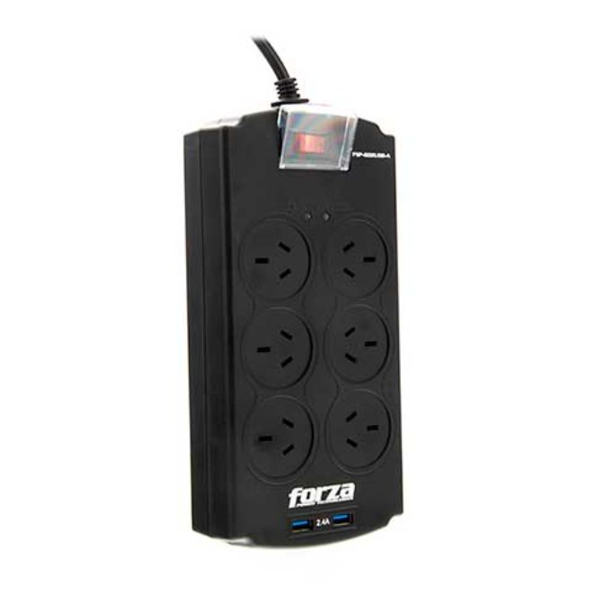 PROTECTOR DE SOBRETENSIÓN FORZA FSP-602USB-A