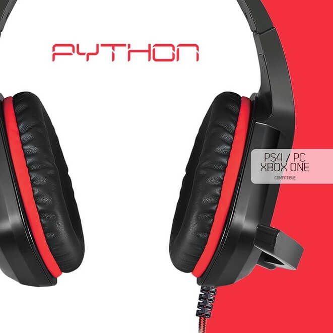 AURICULAR LEVEL UP PYTHON GAMER PS4/PC/XB ONE