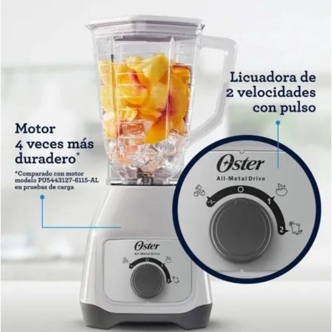 LICUADORA OSTER KALIMAN NEGRA 1.25L 550W 2VEL