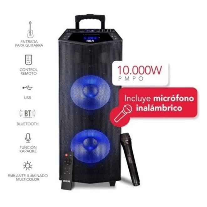 PARLANTE RCA RSSUPERJOY 12PX2 10000W - BLUETOOTH