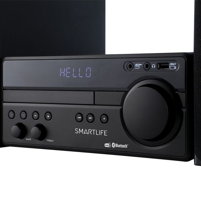 MINICOMPONENTE SMARTLIFE HF100 - CD/MP3/USB/BLUETOOTH - 100RMS