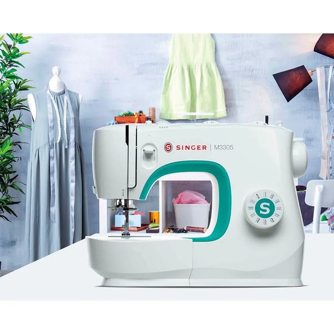 MAQUINA DE COSER SINGER M3305C AUTOMATICA - 22 DISEÑOS