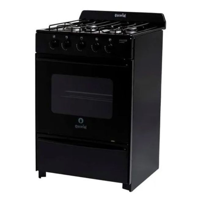 COCINA ESCORIAL MASTER CLASSIC BLACK 56CM - GAS ENVASADO