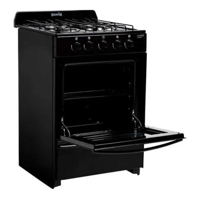 COCINA ESCORIAL MASTER CLASSIC BLACK 56CM - GAS ENVASADO
