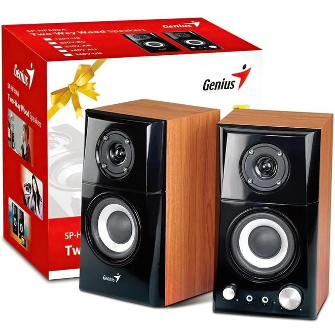 PARLANTES GENIUS SP-H500 14W / WOOD (2UNID)