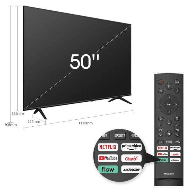 SMART TV HISENSE 50