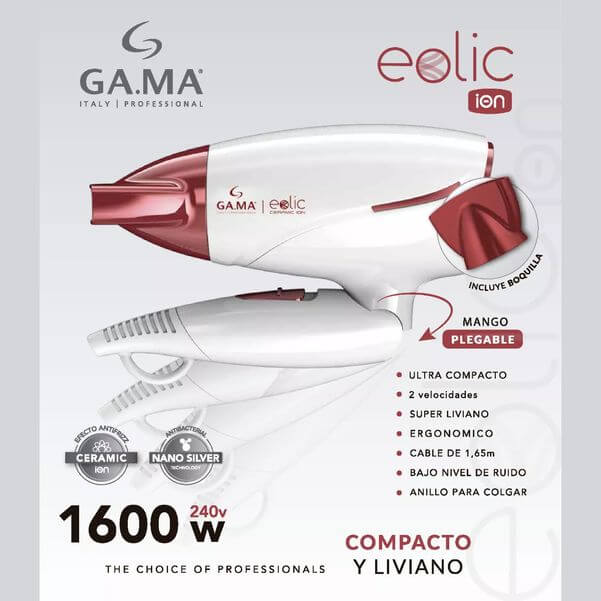SECADOR DE PELO GAMA EOLIC CERAMIC