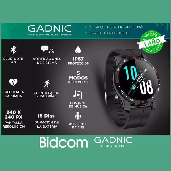 RELOJ SMARTWATCH GADNIC RSW10 IP67