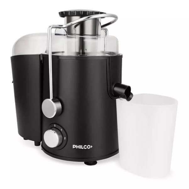 EXTRACTOR DE JUGOS PHILCO JUPH21BP 2V 400W NEGRA