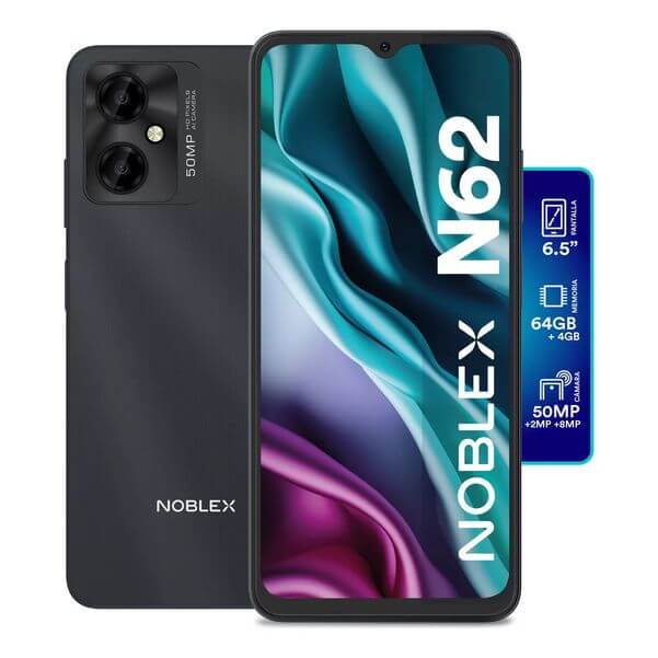 CELULAR NOBLEX N62 6.5P 50MP 4GB RAM/64GB NEGRO