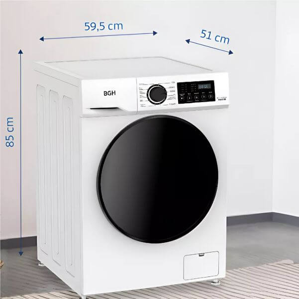 LAVARROPAS BGH BWFI08W24AR 8KG 1400RPM BLANCO INVERTER
