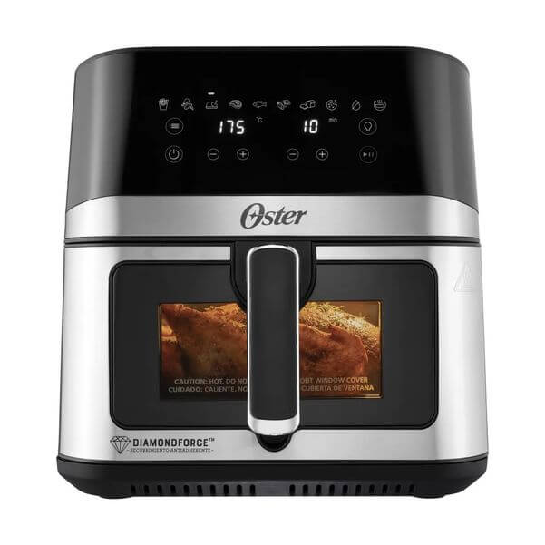 FREIDORA OSTER AF75W DE AIRE 7.5L CON VISOR Y LUZ