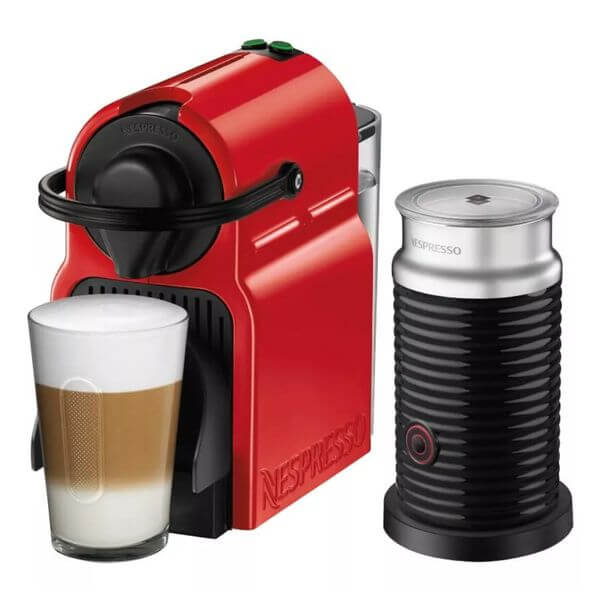 CAFETERA NESPRESSO INISSIA RED CON AEROCCINO