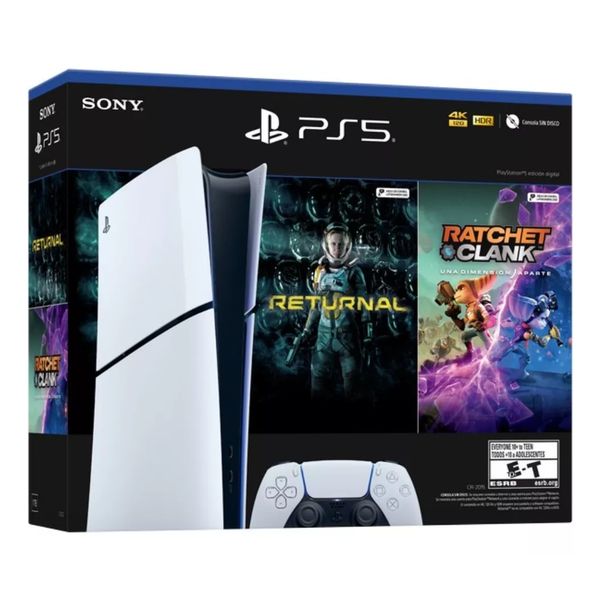 CONSOLA PLAY STATION 5 SONY PS5 DIGITAL CON RETURNAL Y RATCHET