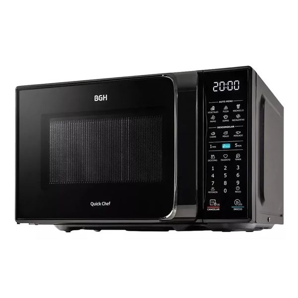 MICROONDAS BGH B120D-N20 20LT DIGITAL NEGRO