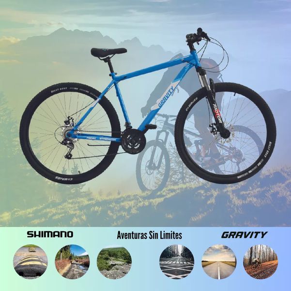 BICICLETA GRAVITY R29 MTB 21V SUNRUN ALUM FRENOS DISCO