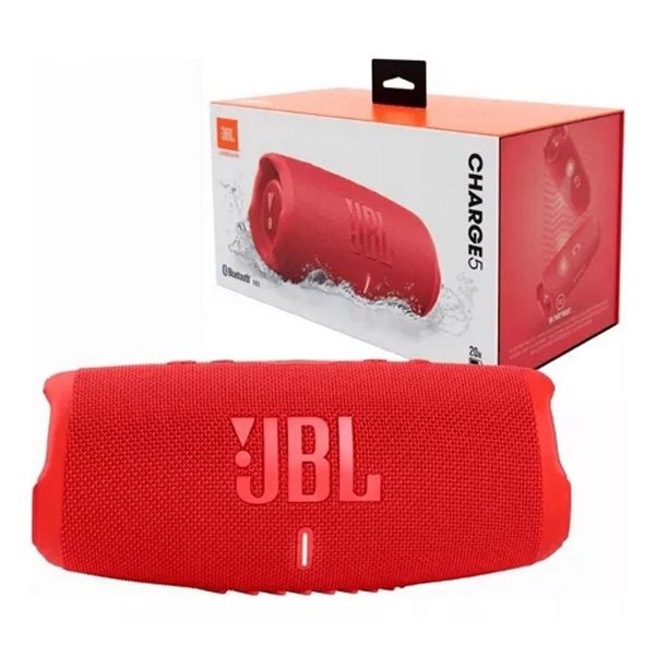 PARLANTE JBL CHARGE 5 40W BT 20HS IP67 RED