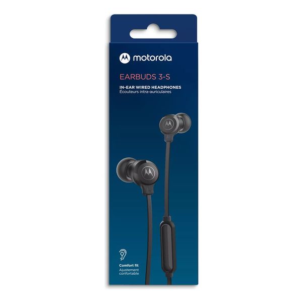 AURICULAR MOTOROLA EARBUDS 3S IN EAR BLACK