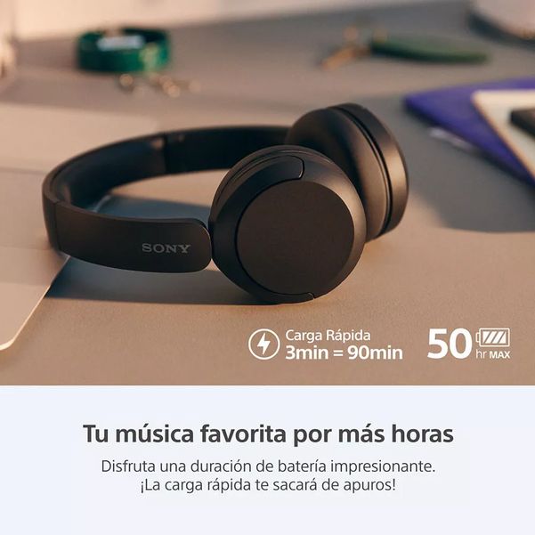 AURICULAR SONY WH-CH520/BZ ON EAR BT MIC NEGR