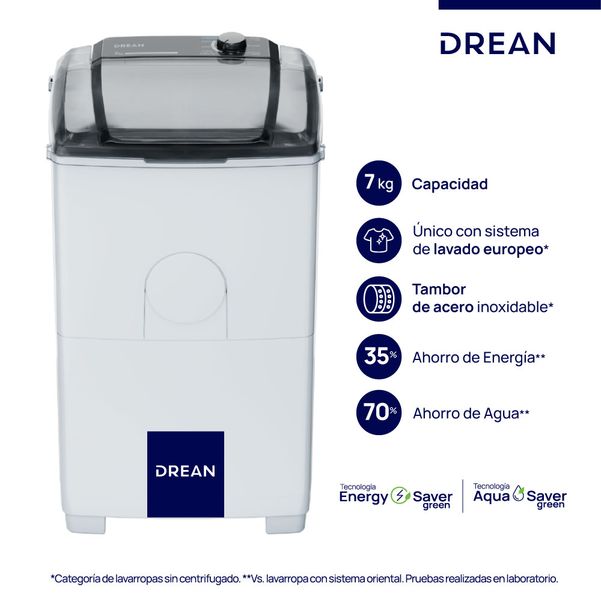 LAVARROPAS DREAN LTDR79SB 7 KG 9 PROGRAMAS