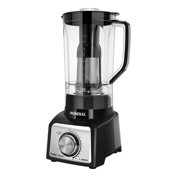 LICUADORA MONDIAL L-1000 3L 1000W 12VEL NEGRA