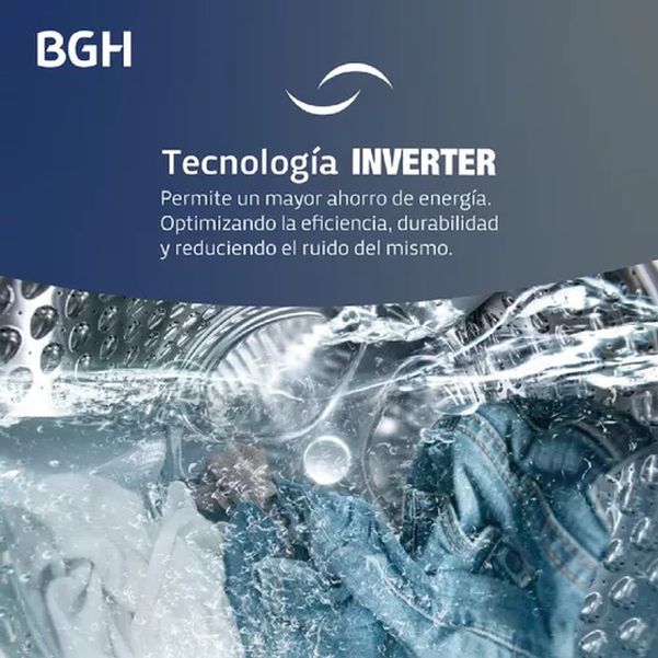 LAVARROPAS BGH BWFI06W24AR 6KG 1000RPM BLANCO INVERTER