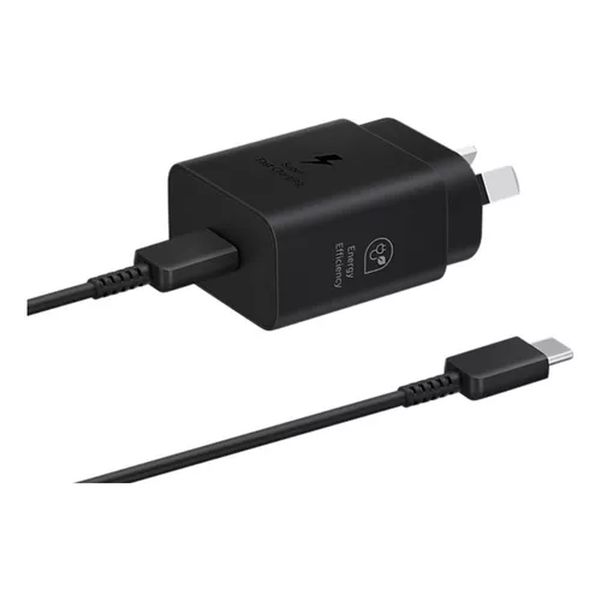 CARGADOR SAMSUNG EP-T2510XBSGAR 25W NEGRO CON CABLE C