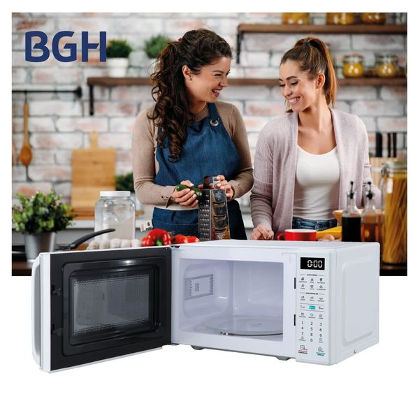 MICROONDAS BGH B120DB20I ECO 20LT DIG. BLANCO