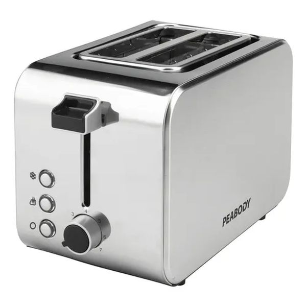 TOSTADORA PEABODY PE-8127 2P 1000W INOX