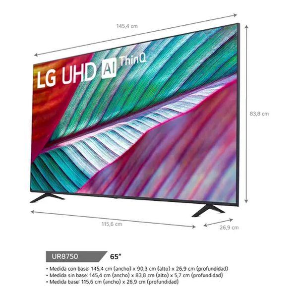 SMART TV LG 65 UR8750PSA SMART UHD 4K AI THINK