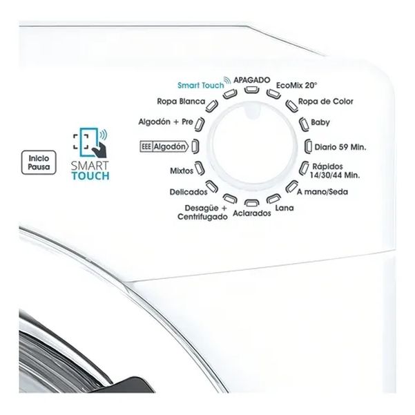 LAVARROPAS CANDY GVS128T 8KG 1200RPM BLANCO