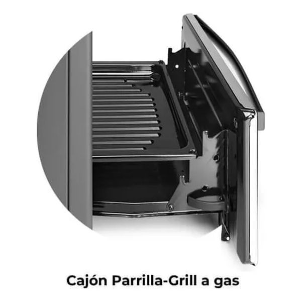 COCINA LONGVIE 13331XF 56CM ENC LUZ REJILLAS FUNDICION  IX