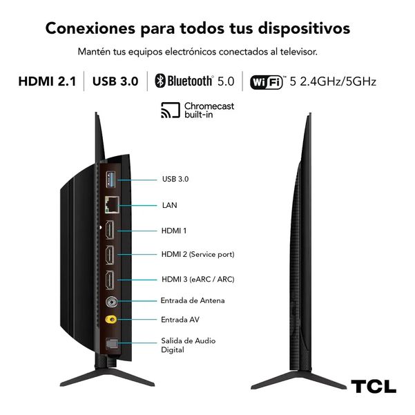 SMART TV TCL 50 L50P755-F SMART 4K CTL VOZ GOOGLE