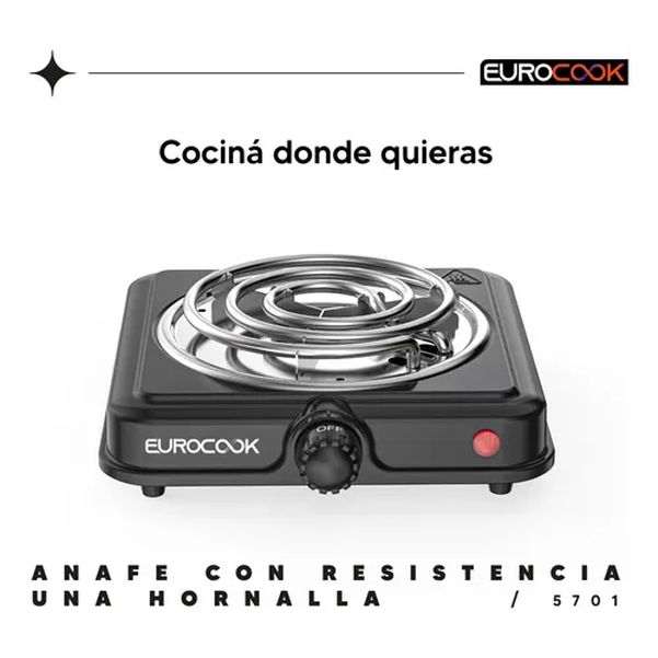 ANAFE EUROCOOK EC-5701 1 HORNALLA ELECTRICA 1000W