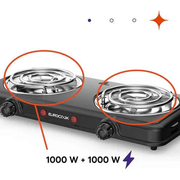 ANAFE EUROCOOK EC-5703 2 HORNALLAS ELECTRICAS 2000W