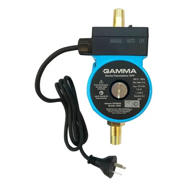 BOMBA DE AGUA GAMMA G2790AR 120W PRESURIZADOR