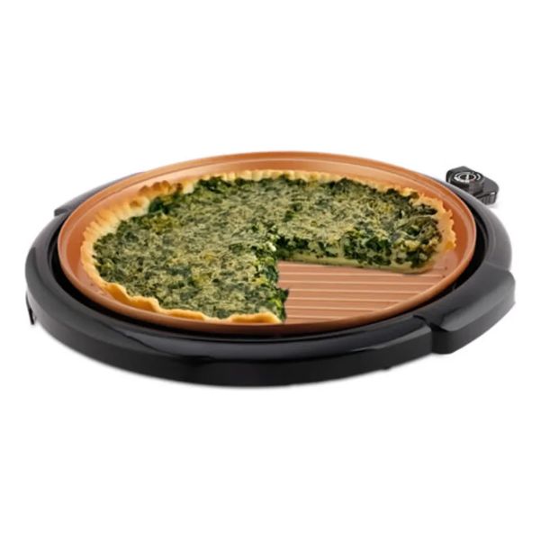 PARRILLA ELECTRICA LILIANA AK930 REDONDA 1500W COBRE