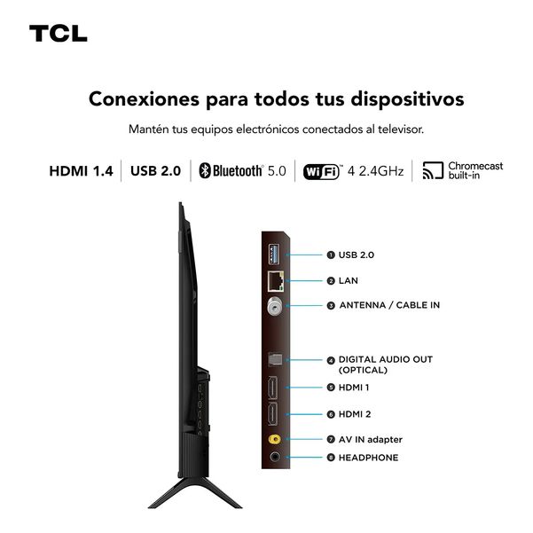 SMART TV TCL 43 43S5K-F SMART GOOGLE QLED