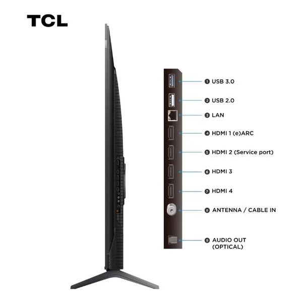 SMART TV TCL 85 85P8K-F SMART 4K QLED GOOGLE TV