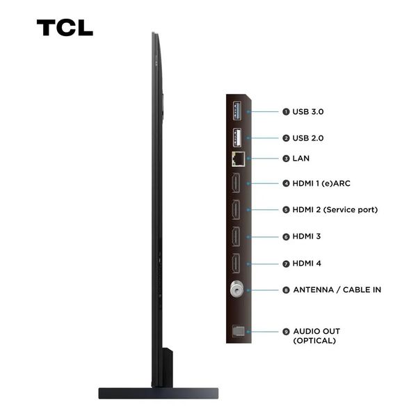 SMART TV TCL 98 98P8K-F SMART 4K QLED GOOGLE TV