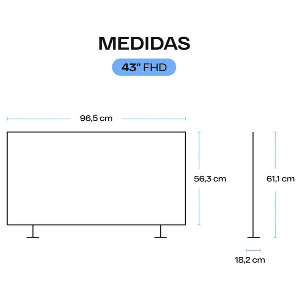 TVC QUINT 43 QT-43FHD89-25229 VIDAA SMART