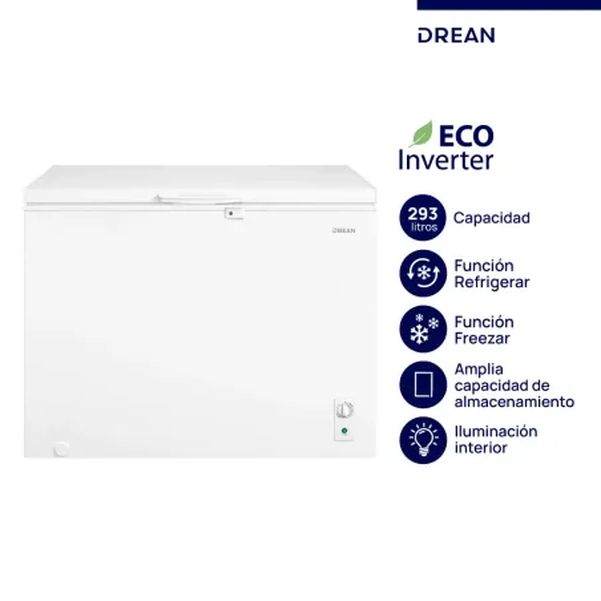 FREEZER DREAN FHDR293CB 293LTS INVERTER BL.