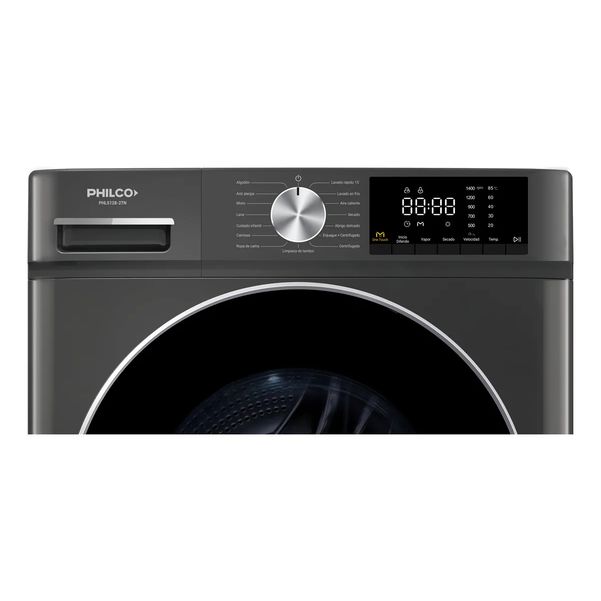 LAVASECARROPAS PHILCO PHLS128-2TN 12/8KG INVERTER GRIS