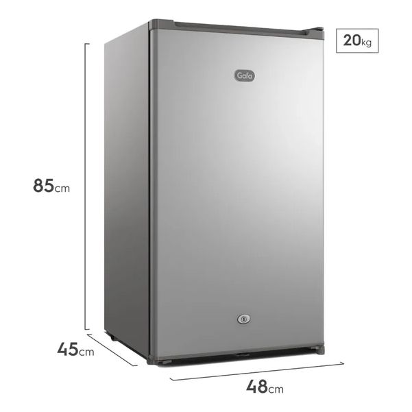 HELADERA GAFA HGFM90P 90L 1F FRIGOBAR GRIS