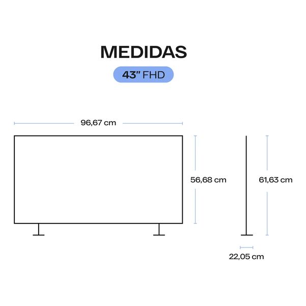 SMART TV QUINT 43 QT4-43FHD20312 GOOGLE SMART FHD