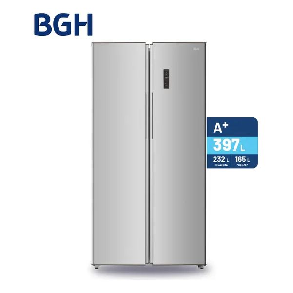 HELADERA BGH BRS400I1A 397LT SBS NO FROST INVERTER IX